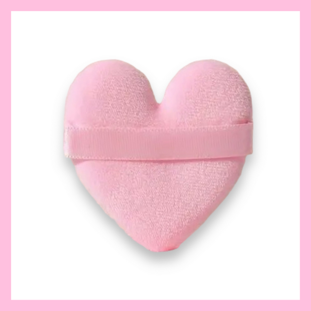 Heart Shaped Powder Puff